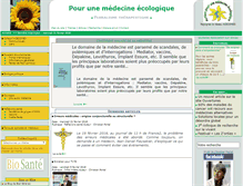 Tablet Screenshot of medecine-ecologique.info